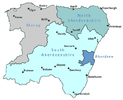 Grampian Region Map